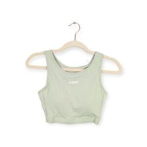 NWT Guess Pastel Green Eco Active Logo Athletic Tank Top